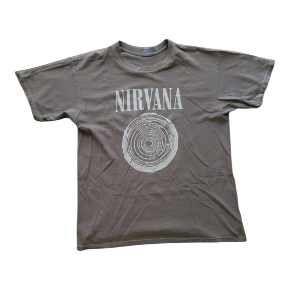 Vintage Nirvana Band Shirt Circles of Hell Y2K Grunge Medium